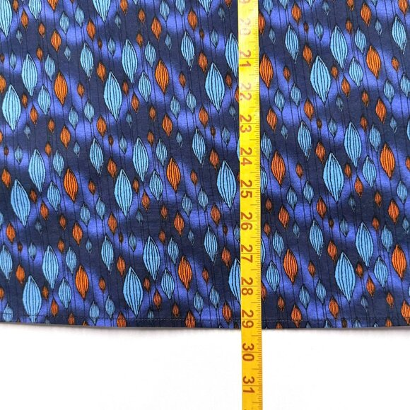 Elvis Presley 1935 Size XL Long Sleeve Shirt Vibrant Blue & Orange Perfect - Picture 5 of 6